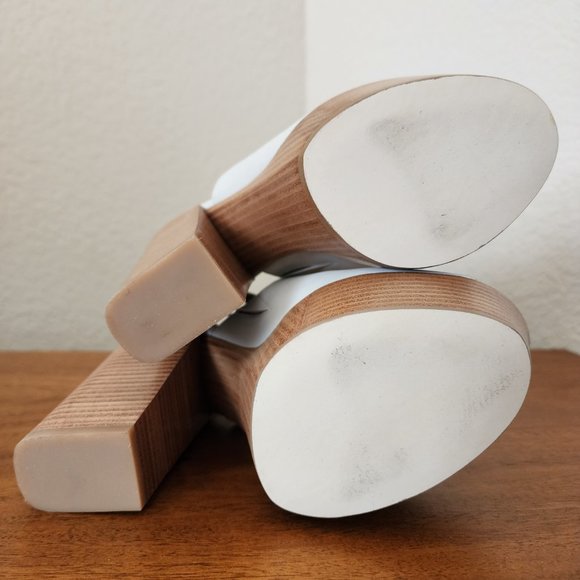 Rebecca Minkoff Cece Platform Sandals - Stone - Size 5 - Picture 6 of 8